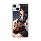 ミネラル太郎のギター少女　リオ Soft Clear Smartphone Case