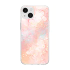 しらたまのアルコールインクアート Soft Clear Smartphone Case