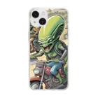 おっちゃんストアの宇宙人ライダー Soft Clear Smartphone Case