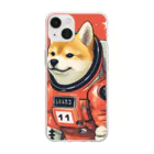 スペースドッグ・ラボのスペース柴犬探検隊 Soft Clear Smartphone Case