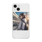 めんたいこの都会女子高生 Soft Clear Smartphone Case