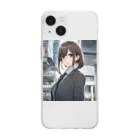 めんたいこの外回りOL Soft Clear Smartphone Case