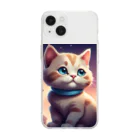 ショップ・ザ・バッジョのとってもかわいい猫❤️ Soft Clear Smartphone Case