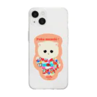 ペルシャ猫のモフの福招き Soft Clear Smartphone Case