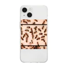 IKA_0120の蟻蟻蟻 Soft Clear Smartphone Case