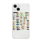 No Fishing No Life のルアーコレクション2 Soft Clear Smartphone Case