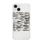 No Fishing No Life のルアーコレクション3ルアー Soft Clear Smartphone Case