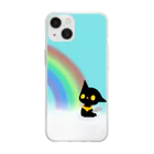 kotのネコ天使ノア「虹が見れた!」 Soft Clear Smartphone Case