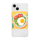 _euphoria_のエッグサラダ Soft Clear Smartphone Case