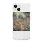 ラディアンス・ストアのお花の道 Soft Clear Smartphone Case