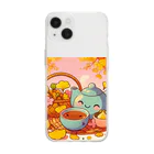 chapinnuのイチョウと紅茶シリーズ① Soft Clear Smartphone Case