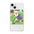 shibaショップのプロゴルファー犬 Soft Clear Smartphone Case