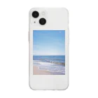 kasumiのsandy beach Soft Clear Smartphone Case