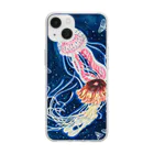 JapaneseArt Yui Shopの海月のワルツ Soft Clear Smartphone Case