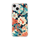 花子の庭の昭和を彷彿とさせるグラフィック Soft Clear Smartphone Case