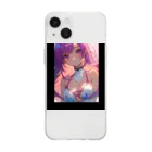 AI美女王国のドット絵のあやかちゃん Soft Clear Smartphone Case