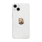 二頭身キャラが好きですのドット絵猫耳女子 Soft Clear Smartphone Case