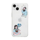 さやりさチャンネルのソフトクリアスマホケース【SAYARISA×hoppe】 Soft Clear Smartphone Case