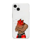 くちばし牛乳のべこタウロス Soft Clear Smartphone Case