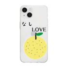 なしLOVEのなしLOVE Soft Clear Smartphone Case