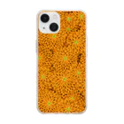 Japanese Fabric Flower coconの向日葵 Soft Clear Smartphone Case