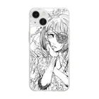 眼帯女子部のレースの眼帯女子 Soft Clear Smartphone Case