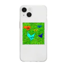 犬の大きな目屋のgrass Soft Clear Smartphone Case