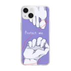 にかいからするめのProtect me. ソフトクリアスマホケース