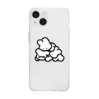 みずしままゆこのぺしょってなった うさちゃん Soft Clear Smartphone Case