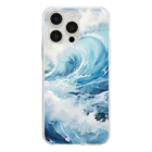 sukoyaの海の息吹 Soft Clear Smartphone Case