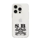 Ａ’ｚｗｏｒｋＳのSKULL&BONE TRIBAL BLK Soft Clear Smartphone Case