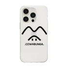 .COWABUNGA.の.COWABUNGA. ベーシックロゴ（黒） Soft Clear Smartphone Case