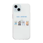 スタジオレッキスのうさぎアドベンチャー（ドット） Soft Clear Smartphone Case