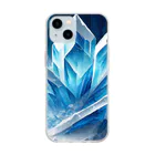 のんびりアート工房の氷のクリスタル Soft Clear Smartphone Case