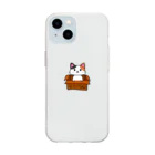 墨'sのはこいりぬこ Soft Clear Smartphone Case