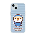 いんこ屋堂のコザクラインコ（バイオレットチェリー） Soft Clear Smartphone Case