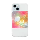 Soothingplaceのみんな仲良く Soft Clear Smartphone Case