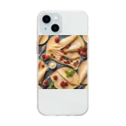 Dancing Sweets のダンシングクレープ Soft Clear Smartphone Case