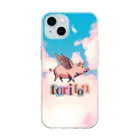 BISCO@道具屋のFarm Animal 鳥×豚（トリトン） Soft Clear Smartphone Case