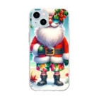 TACHYONJAPANのMerry Christmasシリーズ　サンタのサマークリスマス」 Soft Clear Smartphone Case