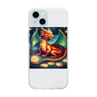 kohapapa1223の龍　金運アップ　干支 Soft Clear Smartphone Case