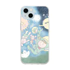 びーんずしょっぷのすーぱーびーんず けーす Soft Clear Smartphone Case