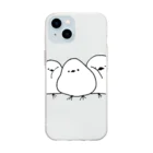 チョコミントの小鳥(シマエナガ) Soft Clear Smartphone Case