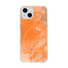 くじらの隠れ家の夕暮れの春 Soft Clear Smartphone Case