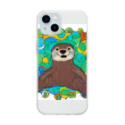 夢幻カワウソくんのお店の夢幻カワウソくん Soft Clear Smartphone Case