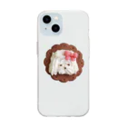 smile☆connectのメレンゲクッキーワンちゃん Soft Clear Smartphone Case