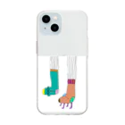 Henteco Mrs.BeriiのWe are friends! Soft Clear Smartphone Case