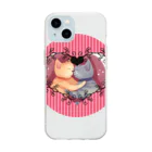 ぬこぬこしょっぷのラブねこ Soft Clear Smartphone Case