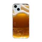 3tomo6's shopの極上ビール Soft Clear Smartphone Case