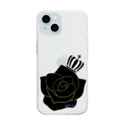 ❁⃘AMshop❁⃘ ♡relationship♡の薔薇王冠👑 Soft Clear Smartphone Case